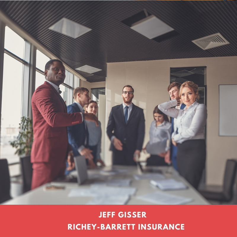 People talking in office